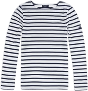 Minquiers Tee (Neige/Marine Stripe)
