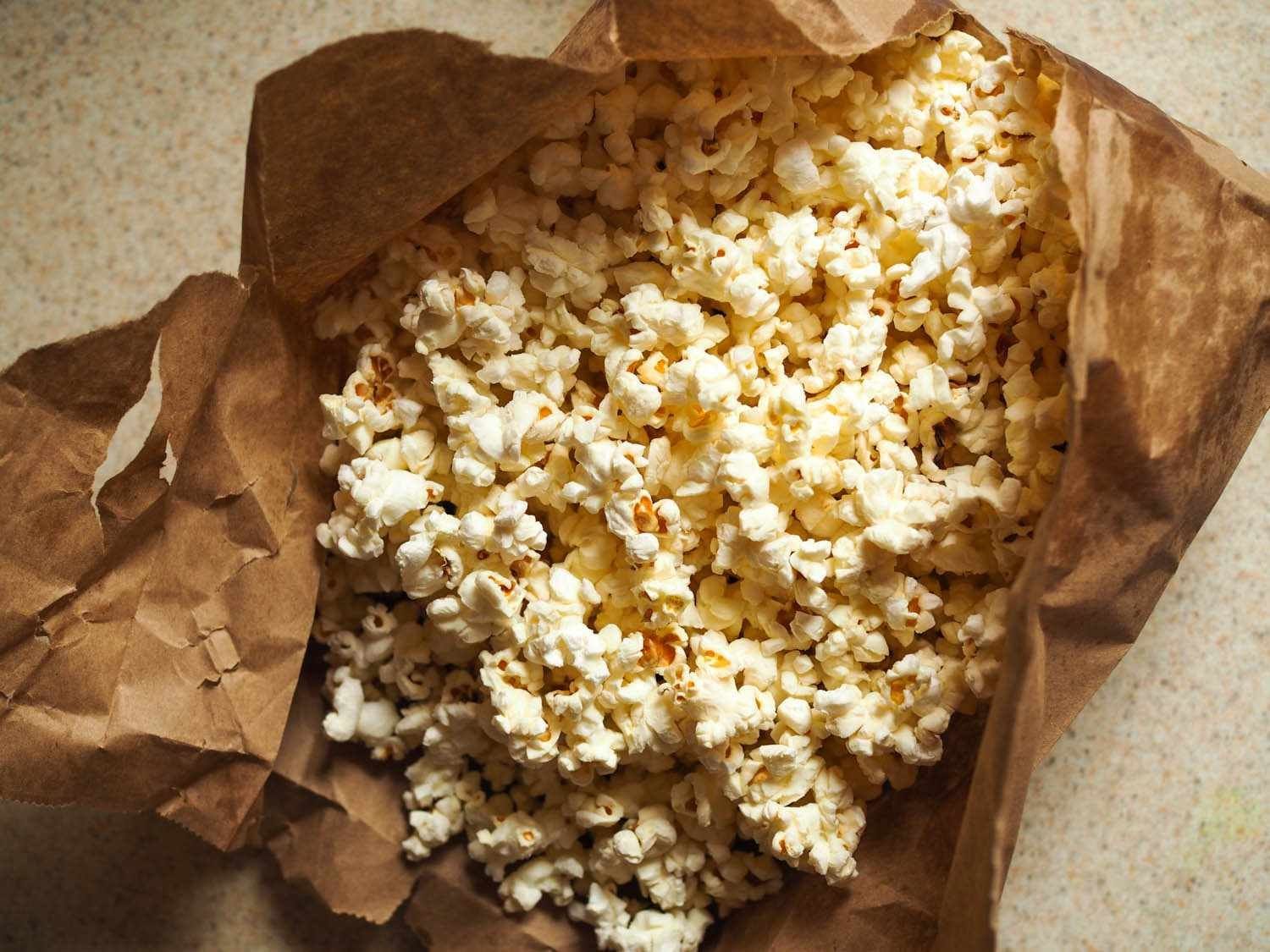 Paper bag popcorn