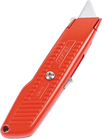 STANLEY Utility Knife, Interlock Safety, Self-Retracting, Round Point Blade (10-189C)