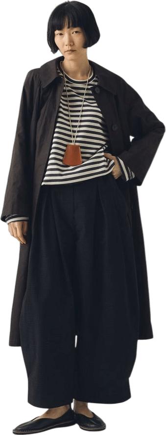 Frankie Waxed Cotton Raglan Coat | Chocolate