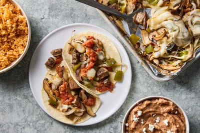 Sheet-Pan Steak and Pepper Tacos Recipe