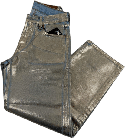 Levi's Premium Women 501 '90s Ankle Mid Rise Button Fly Jeans 24x27 Gold NWT