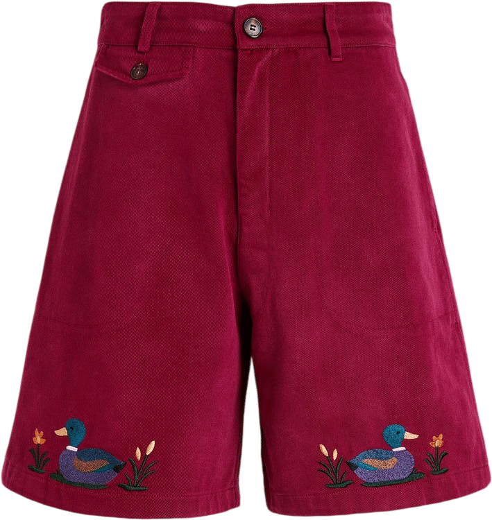 FOUND Embroidered Duck Shorts