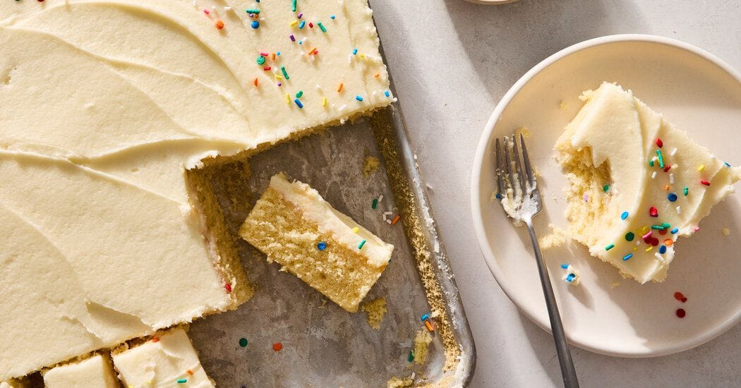 Sheet-Pan Birthday Cake Recipe