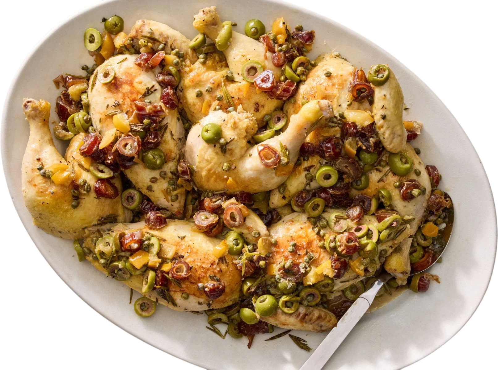 Joan Nathan's Roasted Chicken With Dates and Olives Recipe