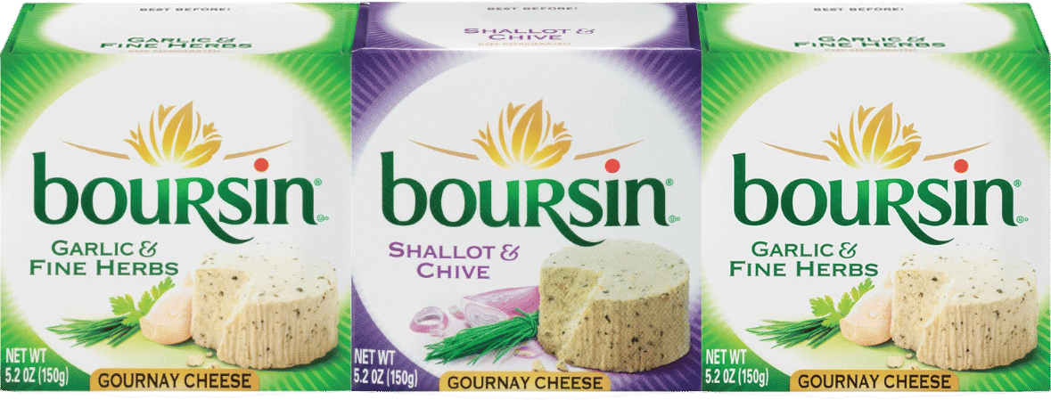 Boursin Garlic & Fine Herbs + Shallot & Chive Cheese