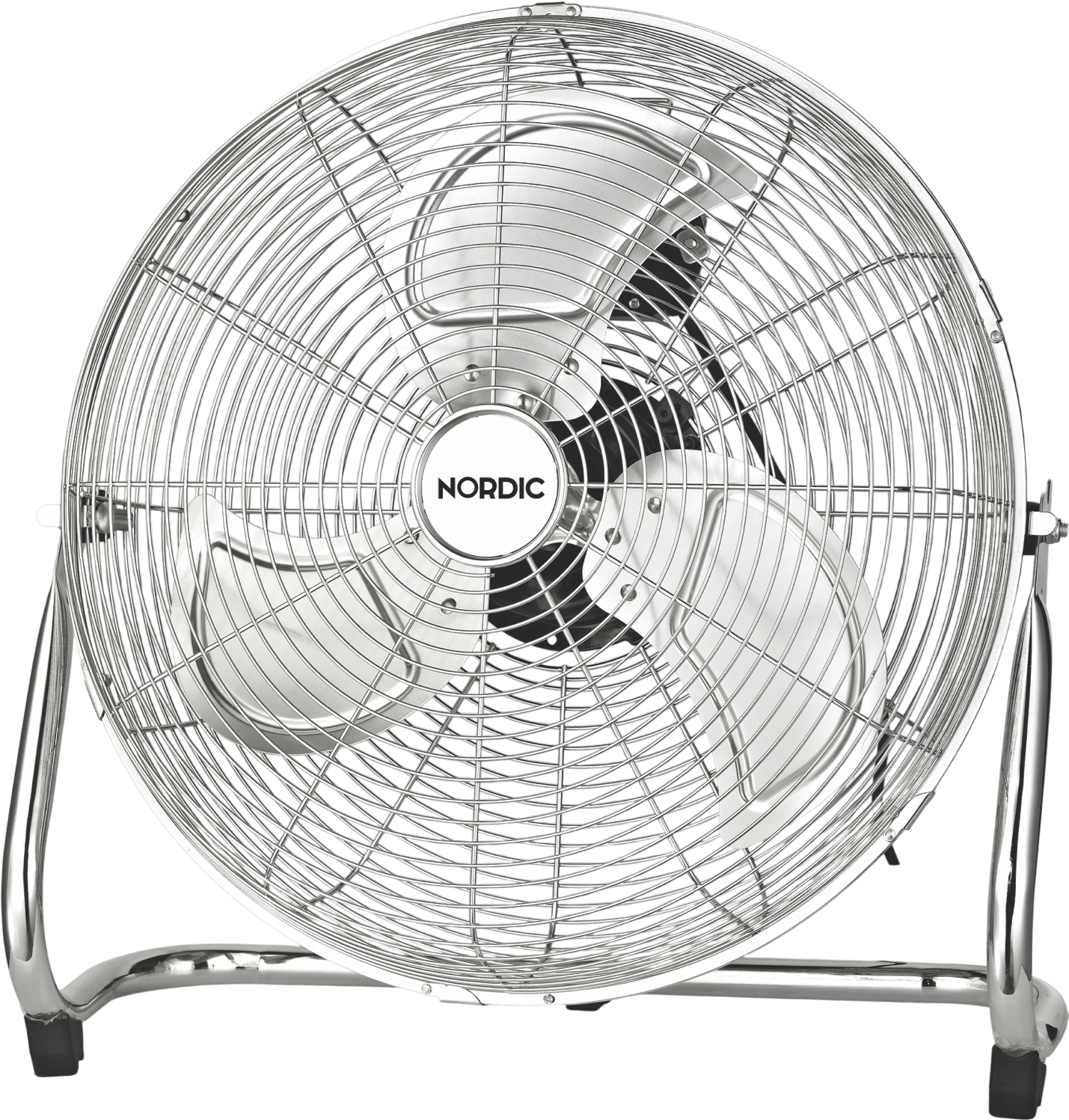 Nordic 45cm High Velocity Floor Fan (Silver)