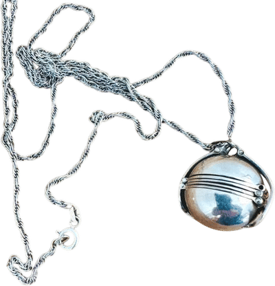 Vintage Sterling Silver Sphere Locket