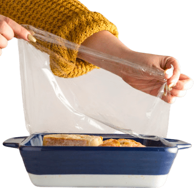 freezing seran wrap