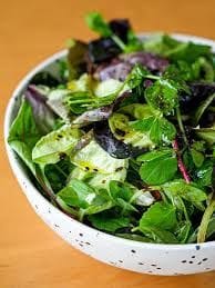 eating salad with your hands