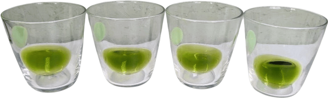 Vintage IKEA FABULÖS Glass Dot Tumblers (Gunnel Sahlin)