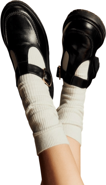 Violette Babies - Glossy Black - Bovine leather - Sézane