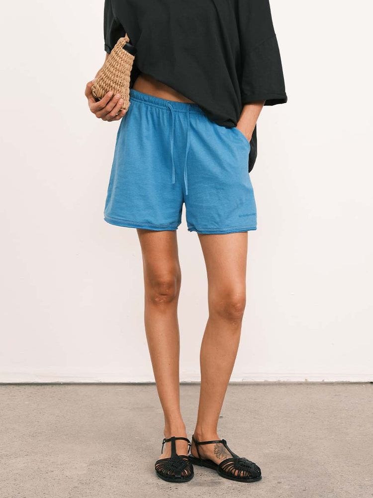Hemp Cotton Blend Elastic Waist Shorts