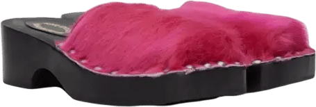 Mules & clogs Acne Studios Pink size 39 IT in Fur - 46481027