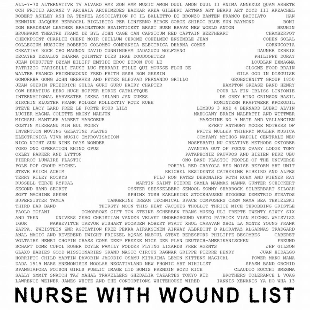 The Nurse With Wound List