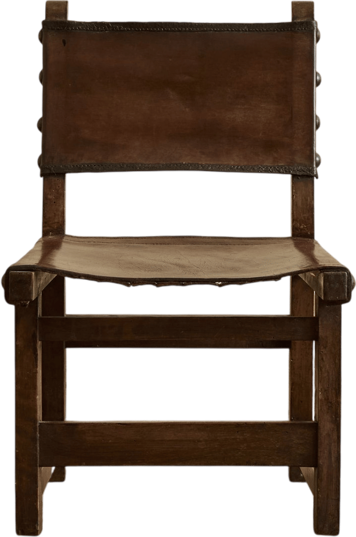 Pair of Leather Sling Chairs