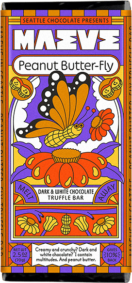 Peanut Butter-fly Truffle Bar