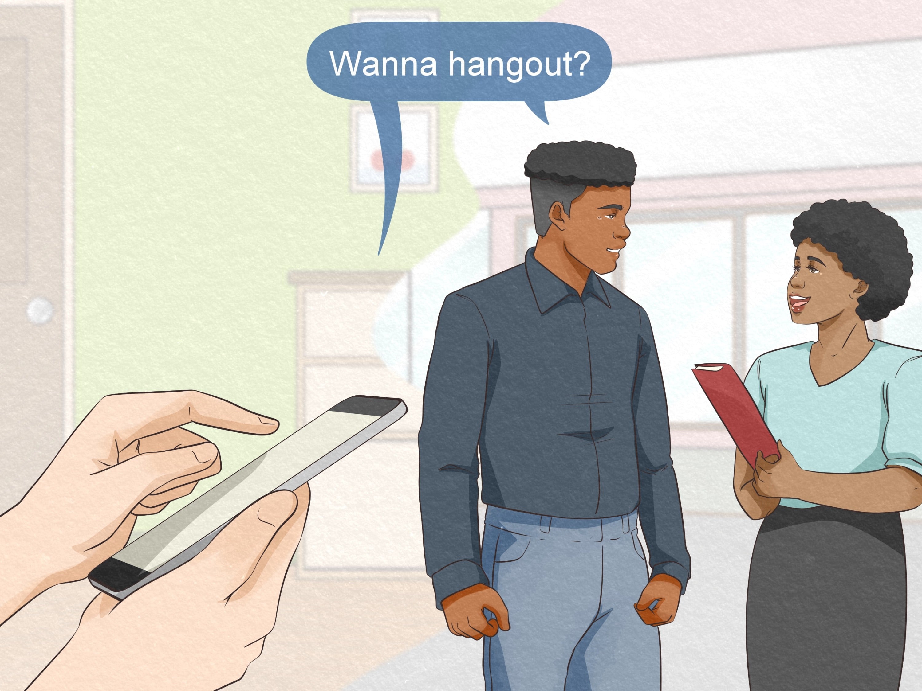 be bold and ask someone to hang out