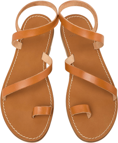 Diagonal Strap Sandal