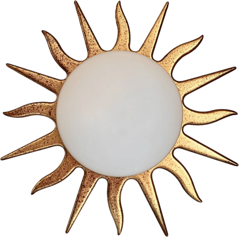 Vintage Steinhauer Sunburst Wall Lamp (1980s)