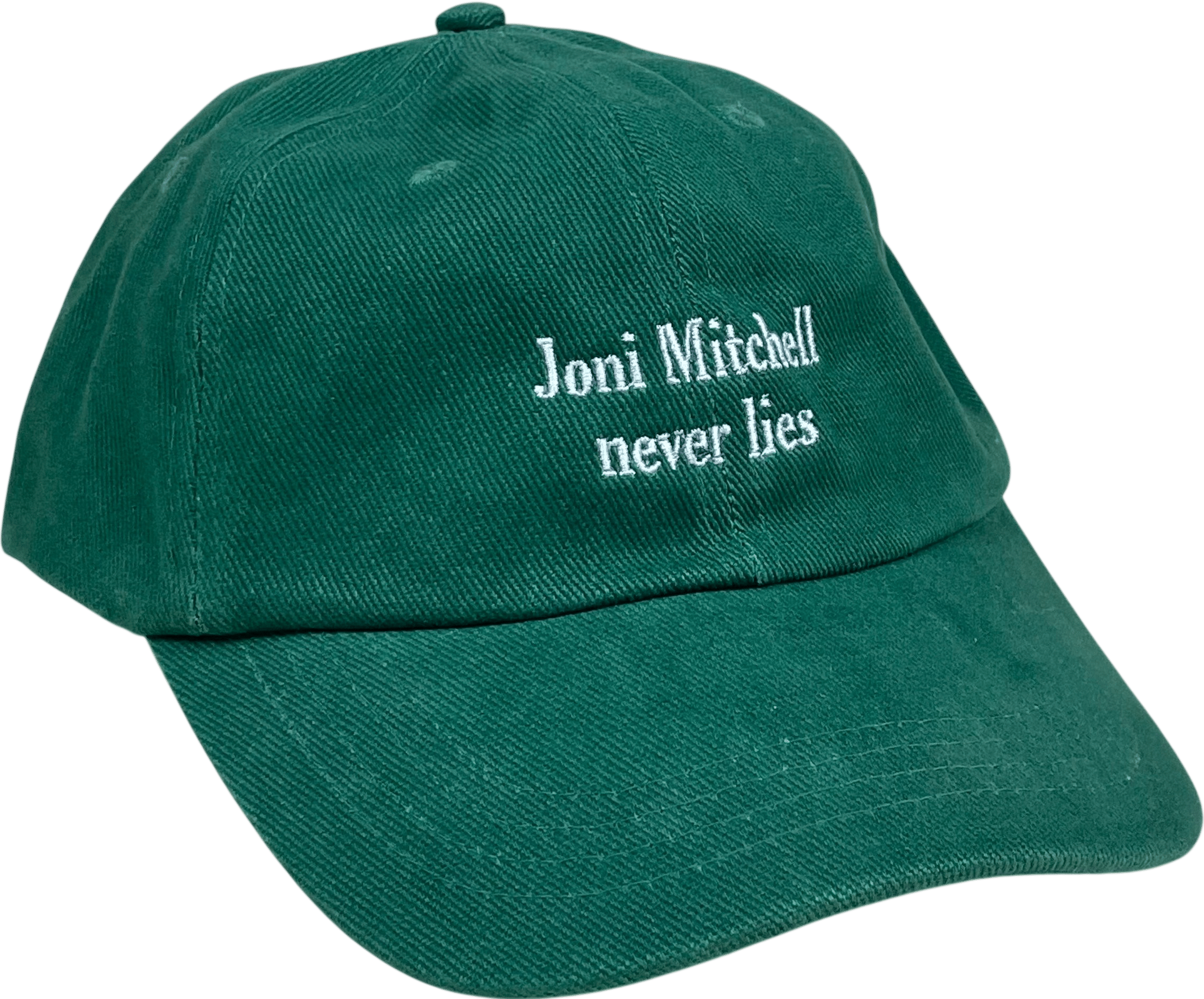 Hat, Joni Mitchell never lies, green/white