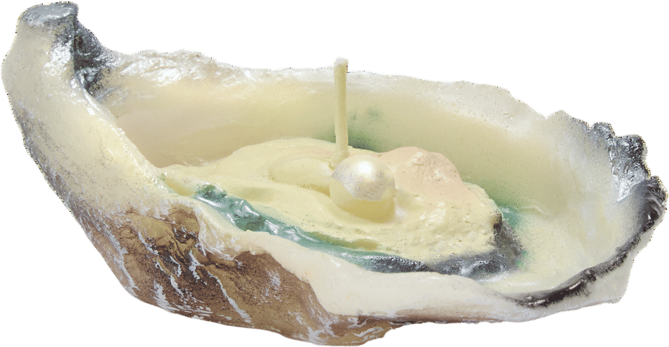 Oyster with Pearl Candle