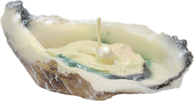 Oyster with Pearl Candle