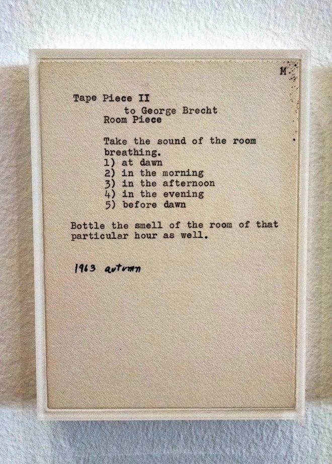 Yoko Ono and Fragrance, Part 2: Smell Pieces