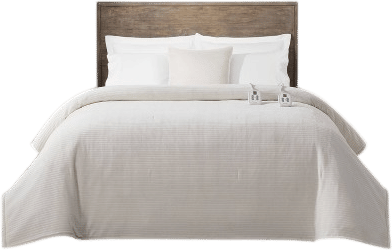 Brook stone dual heated blanket in white