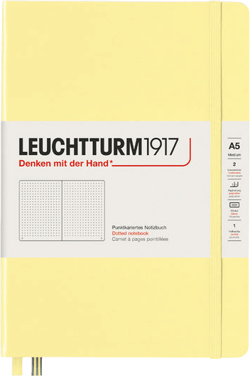 leuchtturm 1917 vanilla softcover a5 notebook (lined)