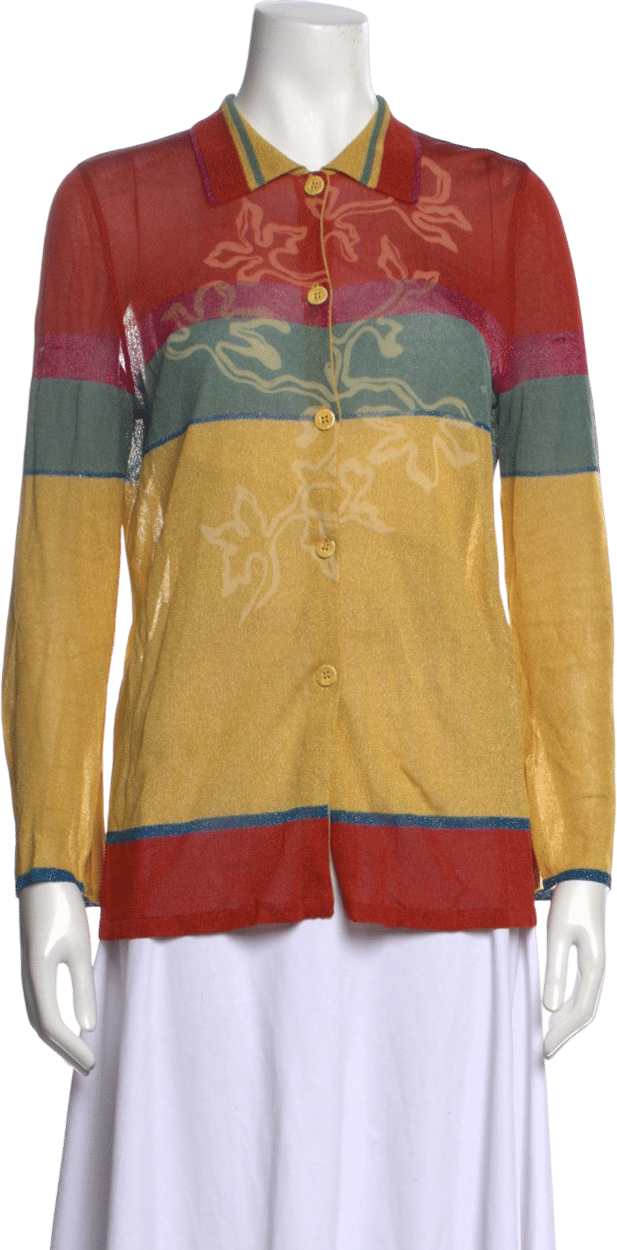 Christian Lacroix 1990's Button-Up Top