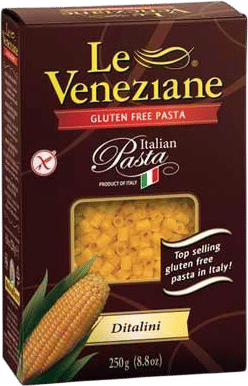 Le Veneziane Italian Gluten Free Corn Pasta Ditalini