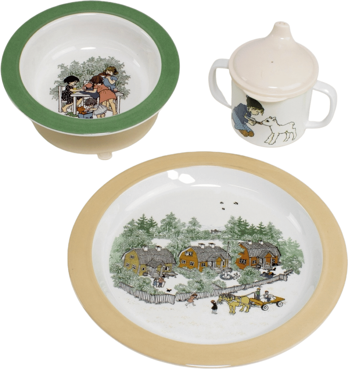 Children of Bullerbyn 3 Piece Dish Set