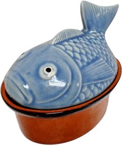 1950s Sad Fish Ceramic Tureen