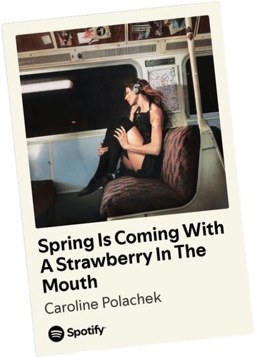 Spring Is Coming With A Strawberry In The Mouth