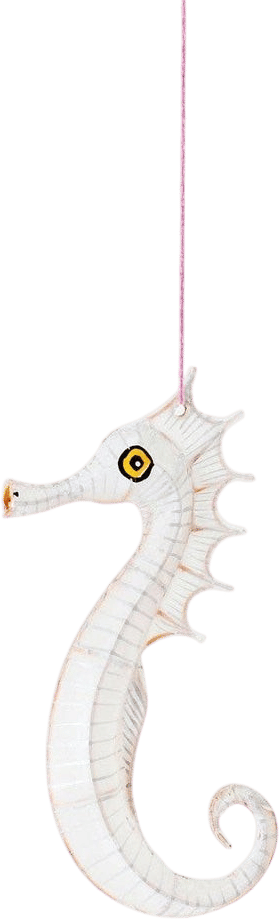 Bamboo & Silk Seahorse Lantern, Small