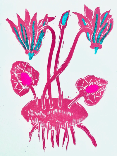MINNIEOLGA Cyclamen Card