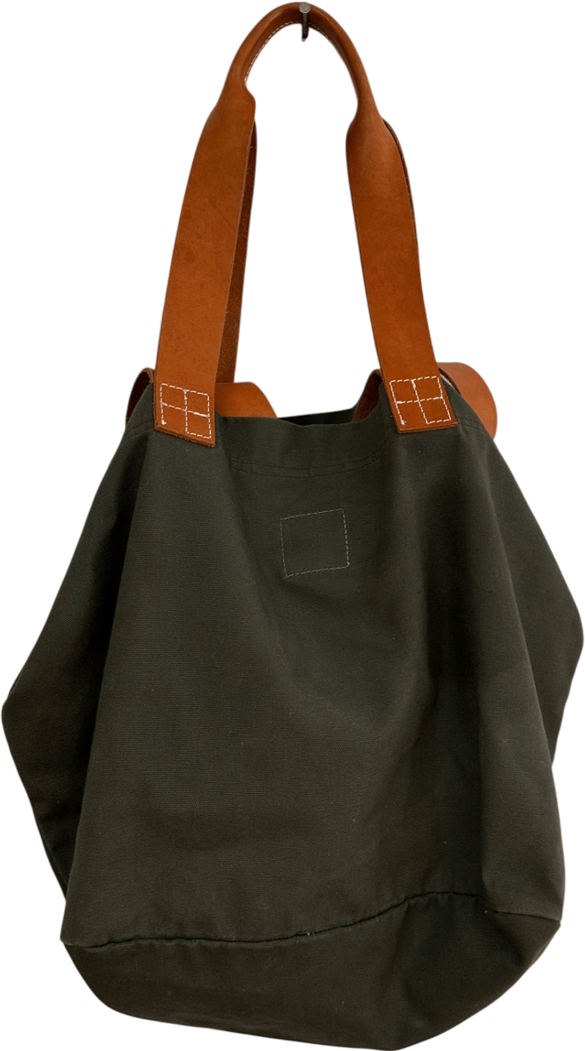 Carry All Bag in Canvas and Leather