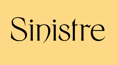 Sinistre Font