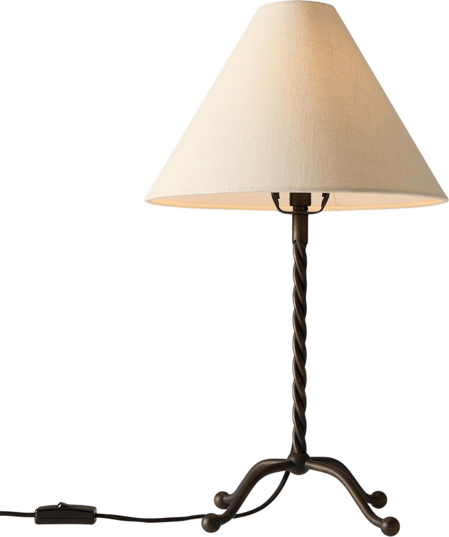 Pierce & Ward Twisted Metal Table Lamp