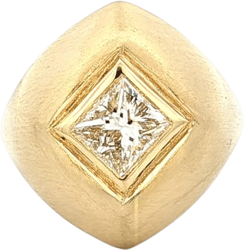 1.25 Princess Diamond Cocktail Ring 18k Yellow Gold
