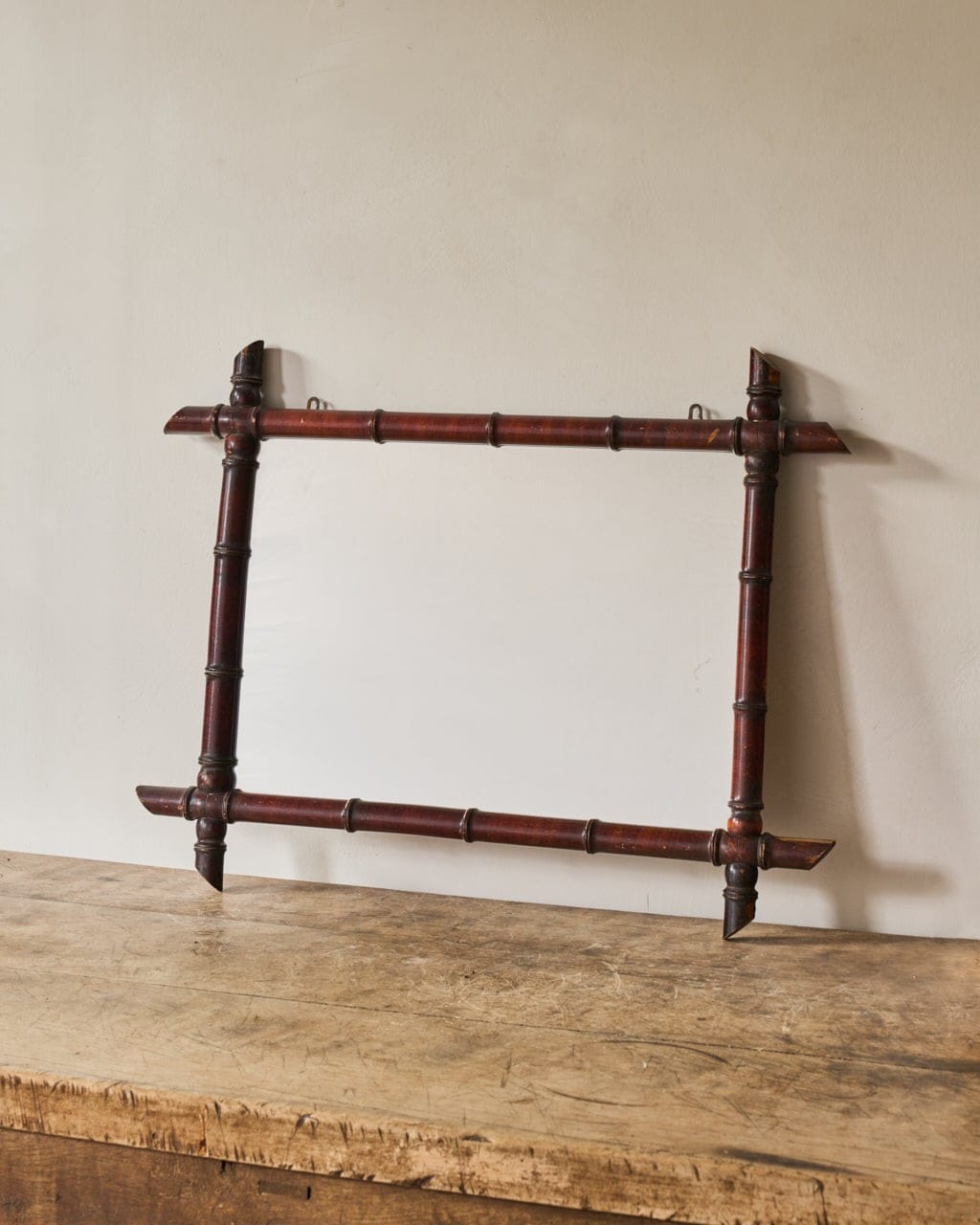 Horizontal Bamboo Mirror - Dark