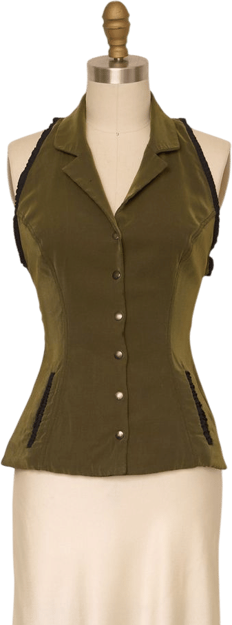 Plein Sud Green Vest | Khata Space