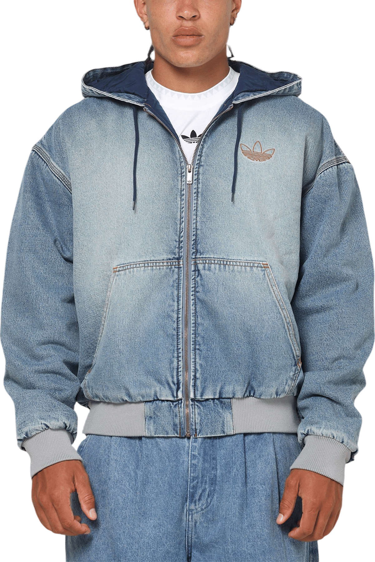 Adidas Denim Padded Jacket