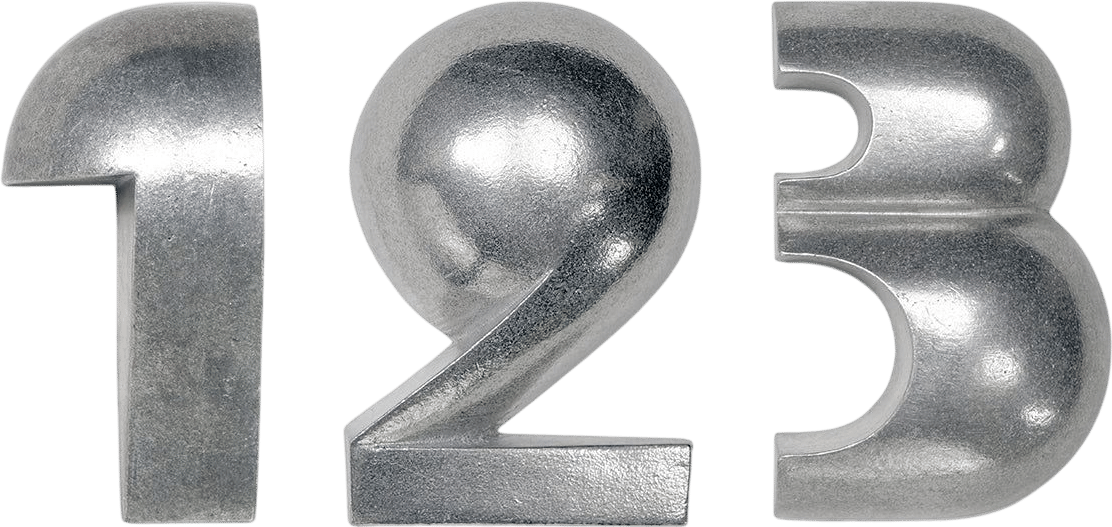 Petra Sculptural House Numbers