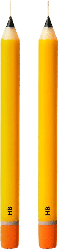 Wax Pencil Candle – HB Yellow (2 pack)