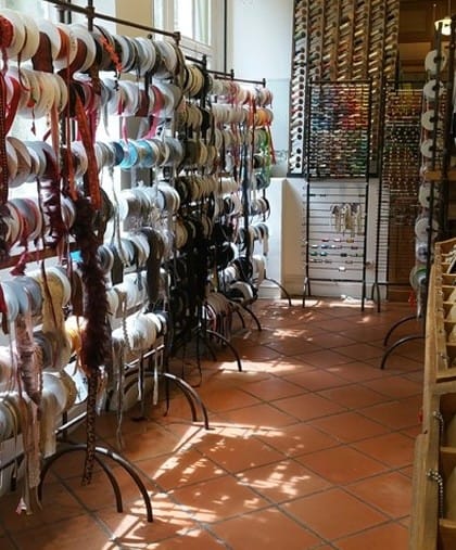 Window-shopping in a haberdashery