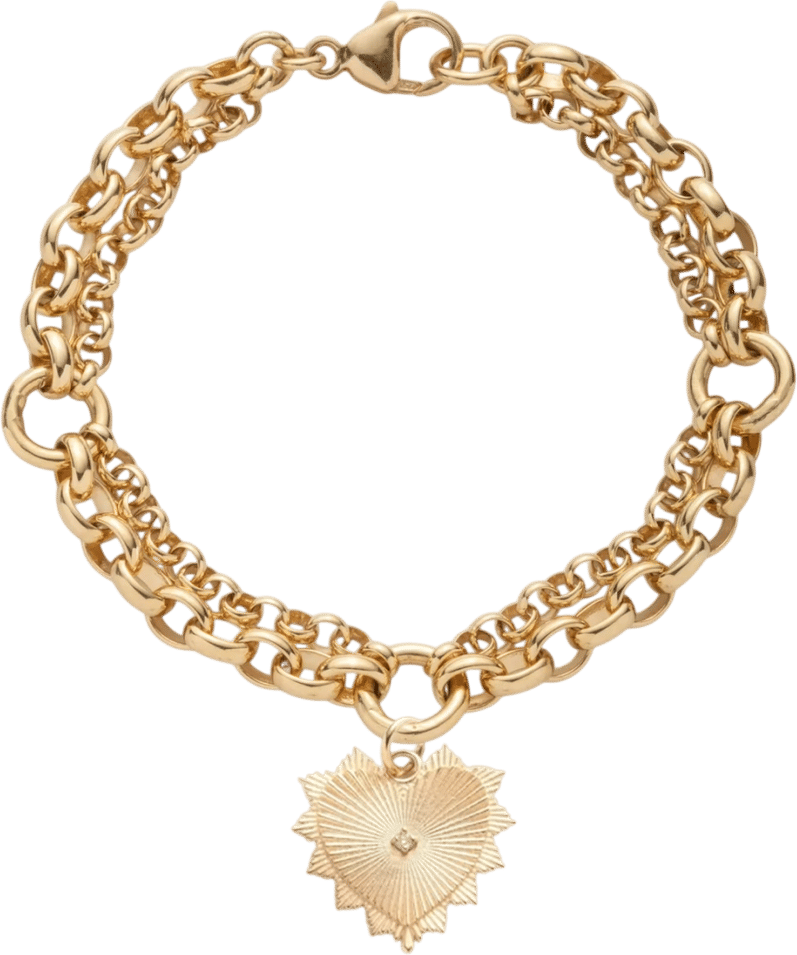 True Love Heart Love Token Festoon Bracelet