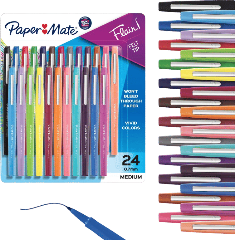 Buying as many paper mate felt tip pens as you possibly can
