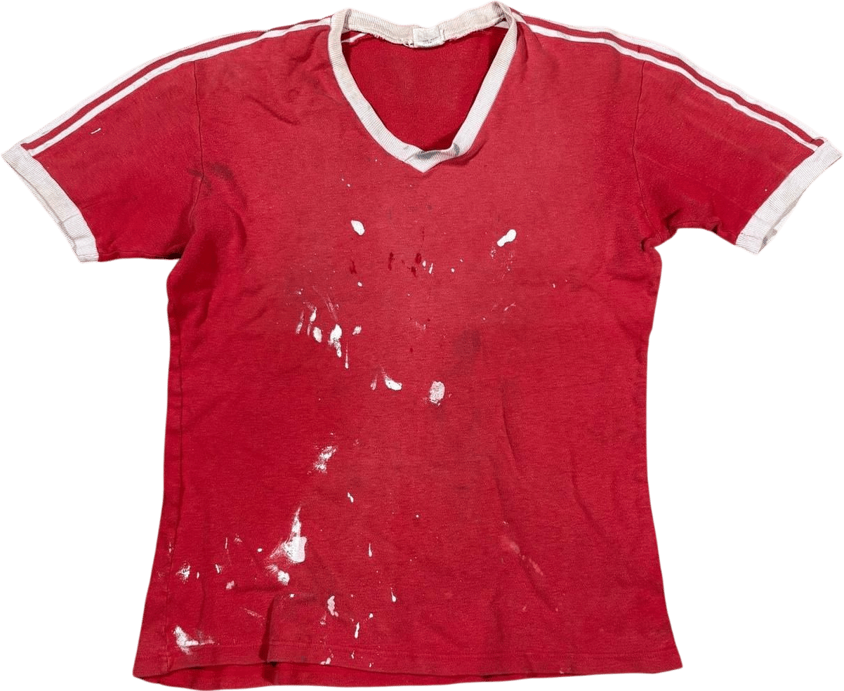 Red Striped Sleeve T-Shirt